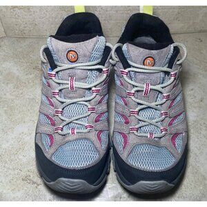 Merrell Womens Hiking Shoes Size 9.5 Gray/Pink Vibram Sole Durable Gorpcore